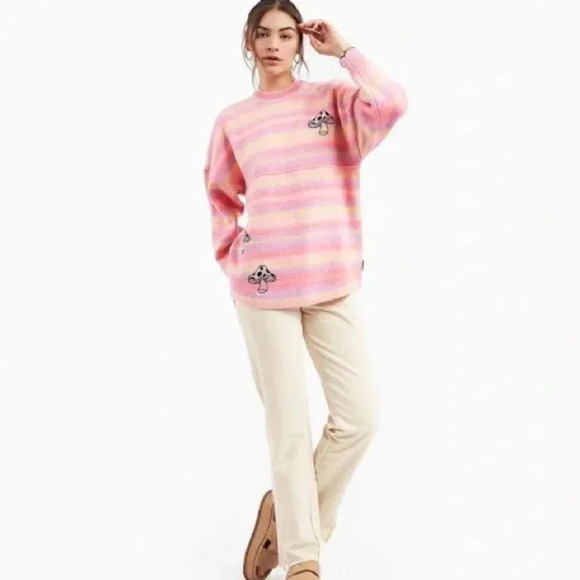 Spirit Jersey Psychedelic Mushroom Knit Sweater S L - Picture 7 of 11